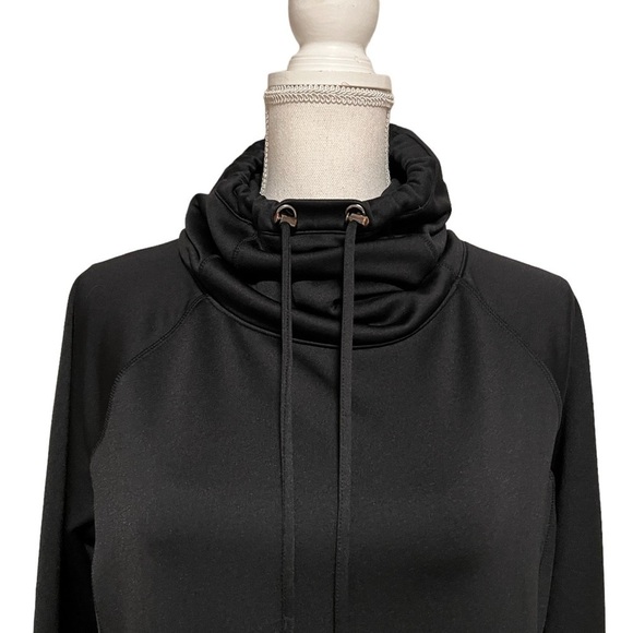 ATHLETA WOMENS PULLOVER BLACK ATHLETIC TOP SIZE MEDIUM - Picture 2 of 10